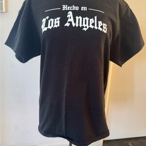 Blaze Mota Hecho en Los Angeles Black  Graphic T-Shirt men’s size large
